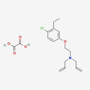 molecular formula C18H24ClNO5 B4078006 N-allyl-N-[2-(4-chloro-3-ethylphenoxy)ethyl]-2-propen-1-amine oxalate 