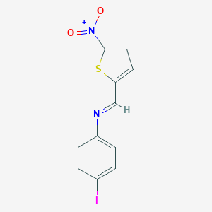 molecular formula C11H7IN2O2S B407801 4-iodo-N-[(5-nitro-2-thienyl)methylene]aniline CAS No. 62128-06-7