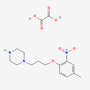 1-[3-(4-methyl-2-nitrophenoxy)propyl]piperazine oxalate