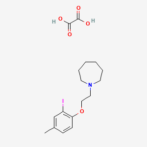 molecular formula C17H24INO5 B4078049 1-[2-(2-iodo-4-methylphenoxy)ethyl]azepane oxalate 