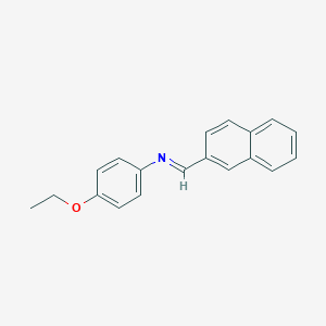 molecular formula C19H17NO B407806 (4-Ethoxy-phenyl)-naphthalen-2-ylmethylene-amine 