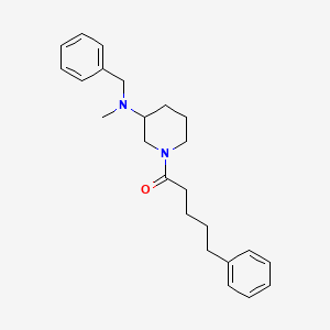 molecular formula C24H32N2O B4078089 N-benzyl-N-methyl-1-(5-phenylpentanoyl)-3-piperidinamine 