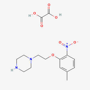 molecular formula C15H21N3O7 B4078090 1-[2-(5-methyl-2-nitrophenoxy)ethyl]piperazine oxalate 