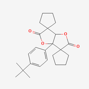 molecular formula C24H30O4 B4078108 3a'-(4-tert-butylphenyl)dihydrodispiro[cyclopentane-1,3'-furo[3,2-b]furan-6',1''-cyclopentane]-2',5'-dione 