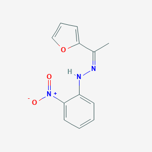 molecular formula C12H11N3O3 B407812 1-(2-Furyl)ethanone {2-nitrophenyl}hydrazone 