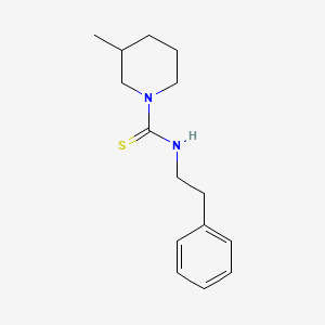 3-methyl-N-(2-phenylethyl)-1-piperidinecarbothioamide