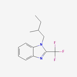 molecular formula C13H15F3N2 B4078169 1-(2-methylbutyl)-2-(trifluoromethyl)-1H-benzimidazole 