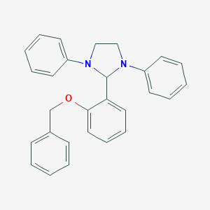 molecular formula C28H26N2O B407819 2-[2-(Benzyloxy)phenyl]-1,3-diphenylimidazolidine CAS No. 141951-92-0