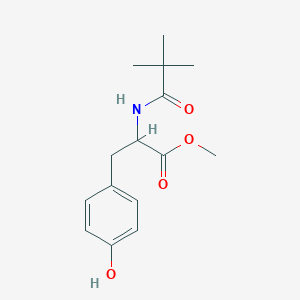 molecular formula C15H21NO4 B4078201 methyl N-(2,2-dimethylpropanoyl)tyrosinate 