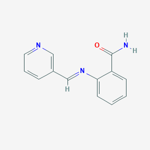 2-[(3-Pyridinylmethylene)amino]benzamide