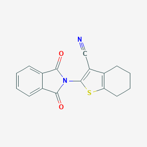 molecular formula C17H12N2O2S B407842 2-(1,3-dioxo-1,3-dihydro-2H-isoindol-2-yl)-4,5,6,7-tetrahydro-1-benzothiophene-3-carbonitrile CAS No. 142994-80-7