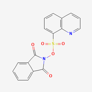 molecular formula C17H10N2O5S B4078423 2-[(8-quinolinylsulfonyl)oxy]-1H-isoindole-1,3(2H)-dione 