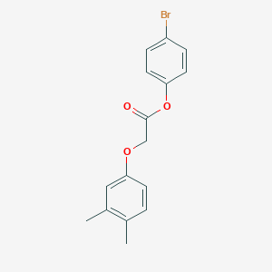 molecular formula C16H15BrO3 B407843 4-Bromophenyl (3,4-dimethylphenoxy)acetate 