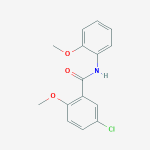molecular formula C15H14ClNO3 B407853 5-chloro-2-methoxy-N-(2-methoxyphenyl)benzamide CAS No. 333779-77-4