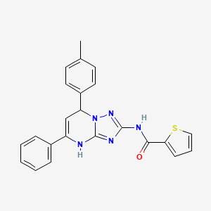 molecular formula C23H19N5OS B4078533 N-[7-(4-methylphenyl)-5-phenyl-4,7-dihydro[1,2,4]triazolo[1,5-a]pyrimidin-2-yl]-2-thiophenecarboxamide 