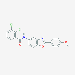 molecular formula C21H14Cl2N2O3 B407864 2,3-dichloro-N-[2-(4-methoxyphenyl)-1,3-benzoxazol-5-yl]benzamide 