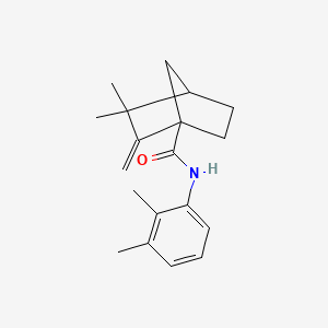 molecular formula C19H25NO B4078668 N-(2,3-dimethylphenyl)-3,3-dimethyl-2-methylenebicyclo[2.2.1]heptane-1-carboxamide 
