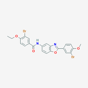 3-bromo-N-[2-(3-bromo-4-methoxyphenyl)-1,3-benzoxazol-5-yl]-4-ethoxybenzamide