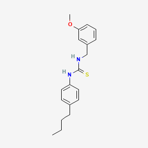 molecular formula C19H24N2OS B4078681 N-(4-butylphenyl)-N'-(3-methoxybenzyl)thiourea 