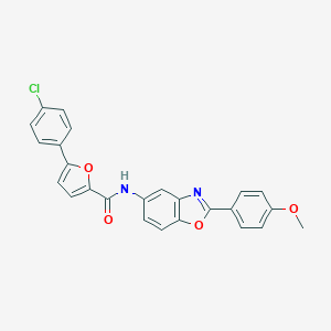 5-(4-chlorophenyl)-N-[2-(4-methoxyphenyl)-1,3-benzoxazol-5-yl]-2-furamide
