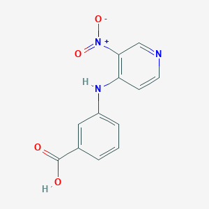 molecular formula C12H9N3O4 B4078774 3-[(3-nitro-4-pyridinyl)amino]benzoic acid 