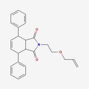 molecular formula C25H25NO3 B4078793 2-[2-(allyloxy)ethyl]-4,7-diphenyl-3a,4,7,7a-tetrahydro-1H-isoindole-1,3(2H)-dione 