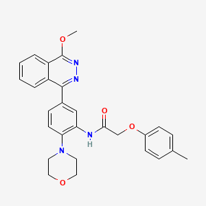 molecular formula C28H28N4O4 B4078827 N-[5-(4-methoxy-1-phthalazinyl)-2-(4-morpholinyl)phenyl]-2-(4-methylphenoxy)acetamide 