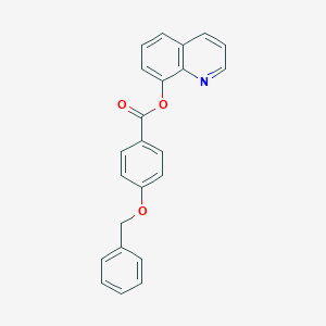 molecular formula C23H17NO3 B407884 8-Quinolinyl 4-(benzyloxy)benzoate 