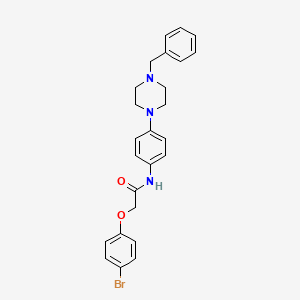 molecular formula C25H26BrN3O2 B4078851 N-[4-(4-benzyl-1-piperazinyl)phenyl]-2-(4-bromophenoxy)acetamide 