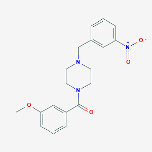 (3-Methoxyphenyl)[4-(3-nitrobenzyl)piperazin-1-yl]methanone