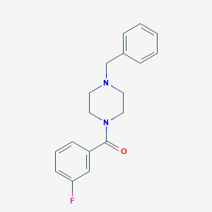 molecular formula C18H19FN2O B407888 (4-Benzylpiperazin-1-yl)(3-fluorophenyl)methanone 