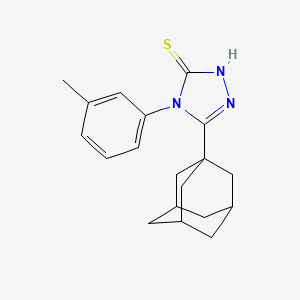 molecular formula C19H23N3S B4078895 5-(1-adamantyl)-4-(3-methylphenyl)-2,4-dihydro-3H-1,2,4-triazole-3-thione 