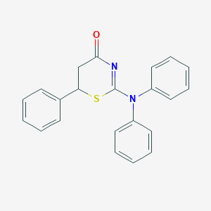 molecular formula C22H18N2OS B4078934 2-(diphenylamino)-6-phenyl-5,6-dihydro-4H-1,3-thiazin-4-one 