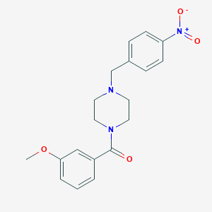 (3-Methoxy-phenyl)-[4-(4-nitro-benzyl)-piperazin-1-yl]-methanone