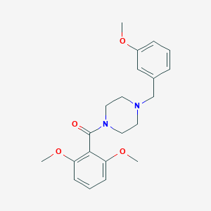 molecular formula C21H26N2O4 B407899 1-(2,6-Dimethoxybenzoyl)-4-(3-methoxybenzyl)piperazine 