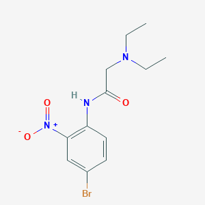 molecular formula C12H16BrN3O3 B4079003 N~1~-(4-bromo-2-nitrophenyl)-N~2~,N~2~-diethylglycinamide 