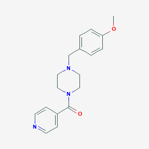 molecular formula C18H21N3O2 B407901 [4-(4-Methoxy-benzyl)-piperazin-1-yl]-pyridin-4-yl-methanone 