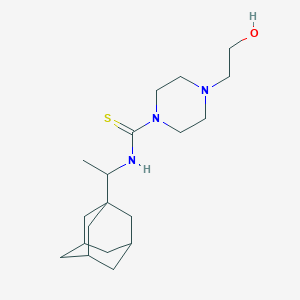 molecular formula C19H33N3OS B4079011 N-[1-(1-adamantyl)ethyl]-4-(2-hydroxyethyl)-1-piperazinecarbothioamide 