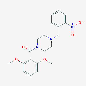 (2,6-Dimethoxy-phenyl)-[4-(2-nitro-benzyl)-piperazin-1-yl]-methanone