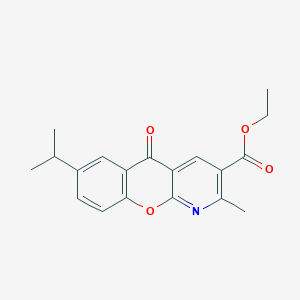 ethyl 7-isopropyl-2-methyl-5-oxo-5H-chromeno[2,3-b]pyridine-3-carboxylate