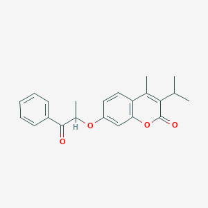 3-isopropyl-4-methyl-7-(1-methyl-2-oxo-2-phenylethoxy)-2H-chromen-2-one