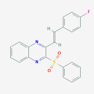 3-[2-(4-Fluorophenyl)vinyl]-2-quinoxalinyl phenyl sulfone