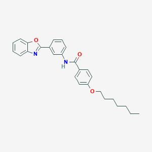 molecular formula C27H28N2O3 B407913 N-[3-(1,3-benzoxazol-2-yl)phenyl]-4-(heptyloxy)benzamide 