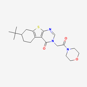 7-tert-butyl-3-[2-(4-morpholinyl)-2-oxoethyl]-5,6,7,8-tetrahydro[1]benzothieno[2,3-d]pyrimidin-4(3H)-one
