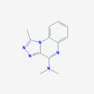 molecular formula C12H13N5 B407916 N,N-dimethyl-N-(1-methyl[1,2,4]triazolo[4,3-a]quinoxalin-4-yl)amine 