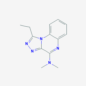 molecular formula C13H15N5 B407917 1-ethyl-N,N-dimethyl[1,2,4]triazolo[4,3-a]quinoxalin-4-amine 