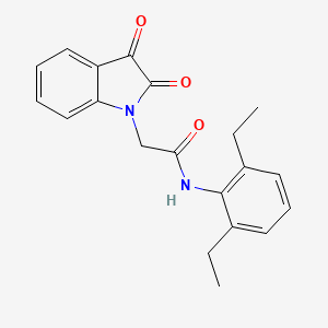 molecular formula C20H20N2O3 B4079175 N-(2,6-diethylphenyl)-2-(2,3-dioxo-2,3-dihydro-1H-indol-1-yl)acetamide 