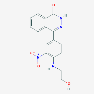 molecular formula C16H14N4O4 B4079190 4-{4-[(2-hydroxyethyl)amino]-3-nitrophenyl}-1(2H)-phthalazinone 