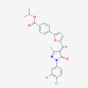 isopropyl 4-(5-{[1-(3,4-dichlorophenyl)-3-methyl-5-oxo-1,5-dihydro-4H-pyrazol-4-ylidene]methyl}-2-furyl)benzoate