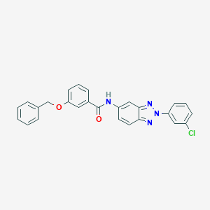 3-(benzyloxy)-N-[2-(3-chlorophenyl)-2H-1,2,3-benzotriazol-5-yl]benzamide
